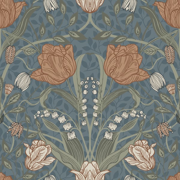 Galerie Wallpaper Product code: 33009 - Apelviken 2 Wallpaper Collection - Blue Blush Colours -  