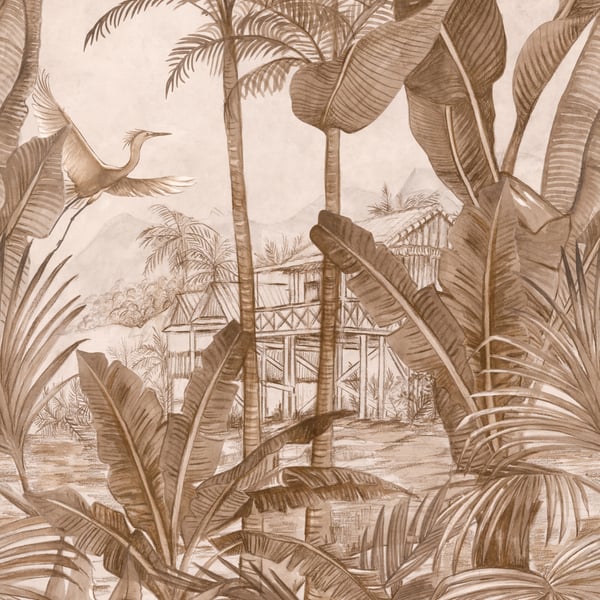 Galerie Wallpaper Product code: A53501_8 - One Roll One Motif II Wallpaper Collection - Beige Colours -  