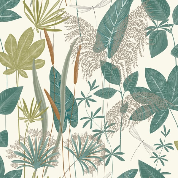 Galerie Wallpaper Product code: A70702 - Arcadia Wallpaper Collection - Green Colours -  