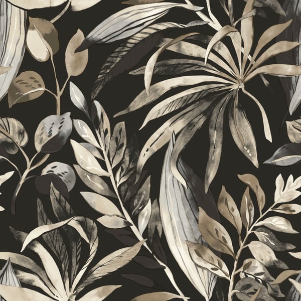 Galerie Wallpaper Product code: A71203 - Karuna Wallpaper Collection - Black Colours -  