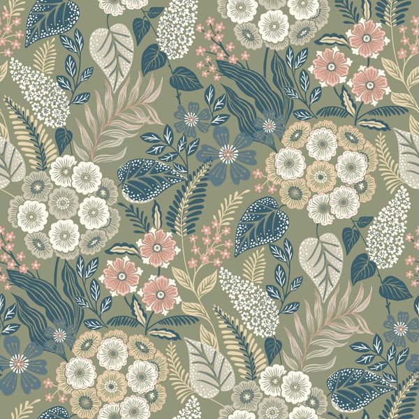 Galerie Wallpaper Product code: A76603 - Karuna Wallpaper Collection - Green Colours -  