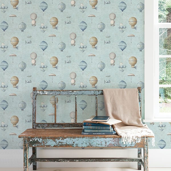 Galerie Wallpaper Product code: G56200R - Steampunk Wallpaper Collection - Blue Colours -  