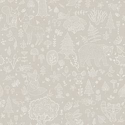 Galerie Wallcoverings Product Code 14807 - Little Explorers 2 Wallpaper Collection - Silver Grey Colours - Bring your children's walls to life with this cute, fun and quirky forest kingdom wallpaper by Galerie. Featuring an array of cute animals including snails, bears and bunnies, this washable wallprint gives off a harmonious vibe and is perfect for using in nurseries, toddlers and kids bedrooms or even as a print for anyone with a youthful outlook on life! Design