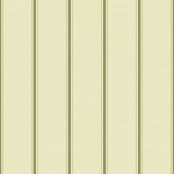 Galerie Wallcoverings Product Code 25765 - Cottage Chic Wallpaper Collection - Green Yellow Colours - A stripe with a difference: three thin stripes are grouped together to form a band, and then flanked by wide textured areas before repeating again for a delicate ribbon effect that will look fresh wherever you choose to hang it. Design