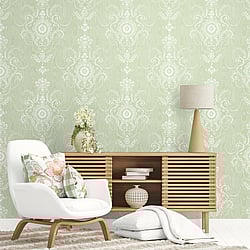 Galerie Wallcoverings Product Code: FC60304 - French Country Wallpaper Collection Galerie Wallcoverings Product Code FC60304 - French Country Wallpaper Collection - Washed Green Colours - Colette Design