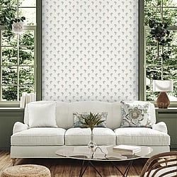 Galerie Wallcoverings Product Code: FC60812 - French Country Wallpaper Collection Galerie Wallcoverings Product Code FC60812 - French Country Wallpaper Collection - Lake Blue Colours - Lotus Design