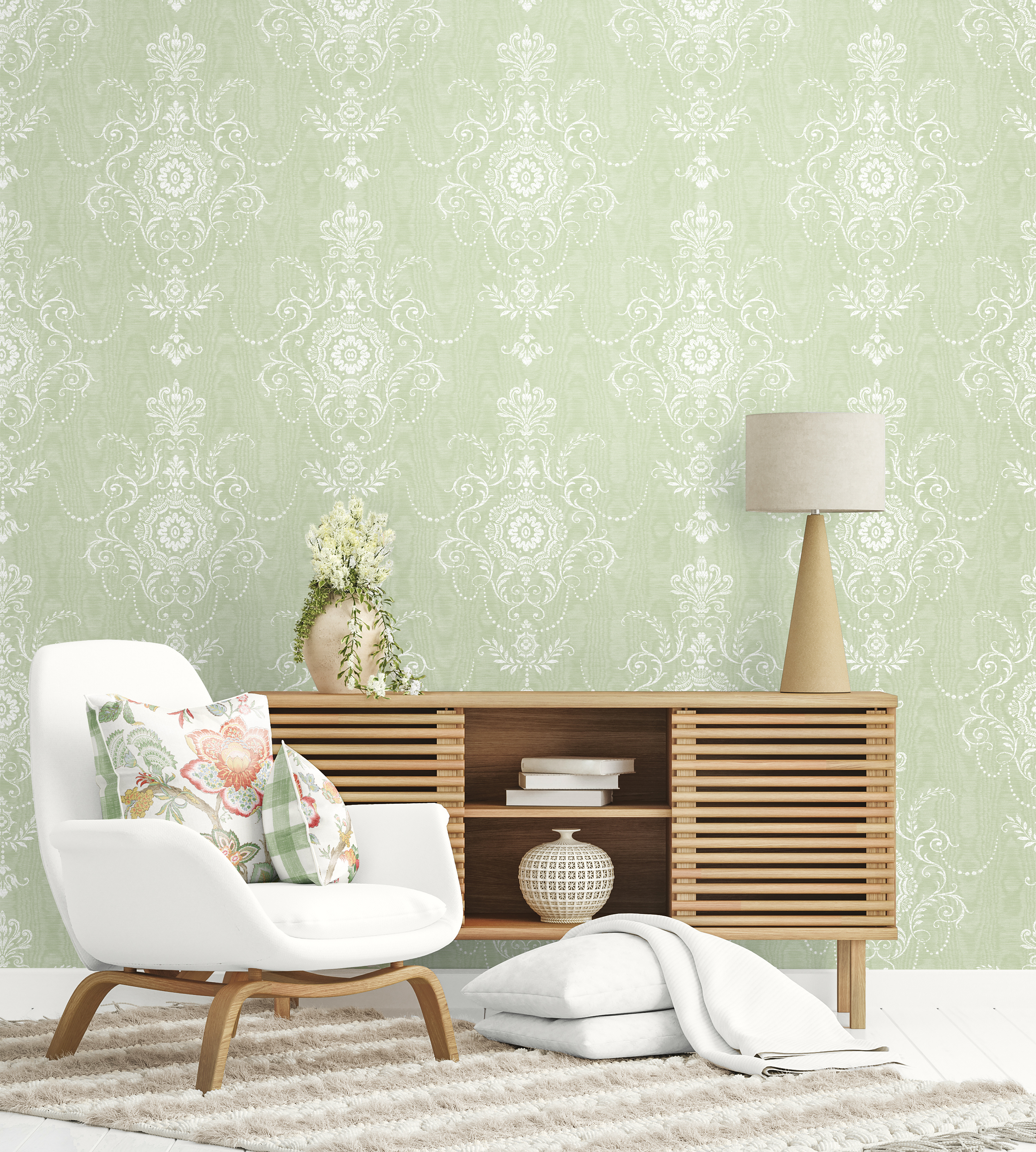 Galerie Wallcoverings Product Code: FC62604F - French Country Wallpaper Collection Galerie Wallcoverings Product Code FC62604F - French Country Wallpaper Collection - Pomme Colours - Bernadette Linen Design