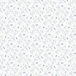 Galerie Wallcoverings Product Code: G67851 - Miniatures 2 Wallpaper Collection Galerie Wallcoverings Product Code G67851 - Miniatures 2 Wallpaper Collection - Blue White Colours - Small Floral Butterfly Dragonfly Design
