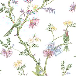 Galerie Wallcoverings Product Code G78490 - Secret Garden Wallpaper Collection -  Classic Bird Trail Design