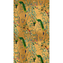 Galerie Wallcoverings Product Code WH45248M - Welcome Home Murals Wallpaper Collection - Multi-colour, Yellow, Green Colours - Golden Ornamental Garden Aviary Design