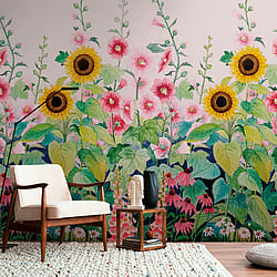 Galerie Wallcoverings Product Code WH45249M - Welcome Home Murals Wallpaper Collection - Multi-coloured Colours - Sunflower Garden Bloom Design