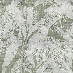 Galerie Wallcoverings Product Code WH45251M - Welcome Home Murals Wallpaper Collection - Grey, Green, White Colours - Soft Green Botanica Design