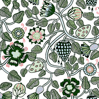 Galerie Wallcoverings Product Code 23332 - Marimekko 5 Wallpaper Collection - Green Blue Colours -  