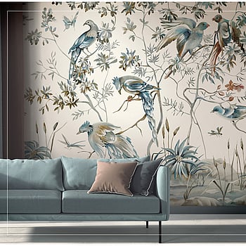Galerie Wallcoverings Product Code 30191 - Bombay Design Wallpaper Collection - Beige, Grey Colours -  