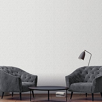 Galerie Wallcoverings Product Code 32607 - City Glam Wallpaper Collection - Silver White Colours -  