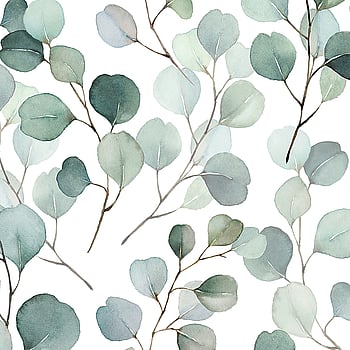 Galerie Wallcoverings Product Code 47420 - Flora Wallpaper Collection - White, Green Colours -  