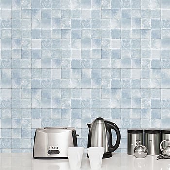Galerie Wallcoverings Product Code 7346 - Evergreen Wallpaper Collection - Light Blue Colours -  