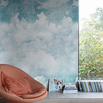 Galerie Wallcoverings Product Code A42501 - One Roll One Motif II Wallpaper Collection - Blue Colours -  