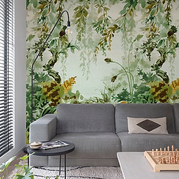 Galerie Wallcoverings Product Code A52201 - One Roll One Motif II Wallpaper Collection - Green Colours -  