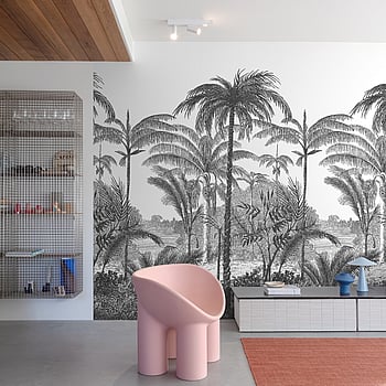 Galerie Wallcoverings Product Code A58201 - One Roll One Motif II Wallpaper Collection - Black Colours -  