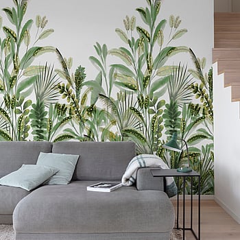 Galerie Wallcoverings Product Code A59502 - One Roll One Motif II Wallpaper Collection - Green Colours -  