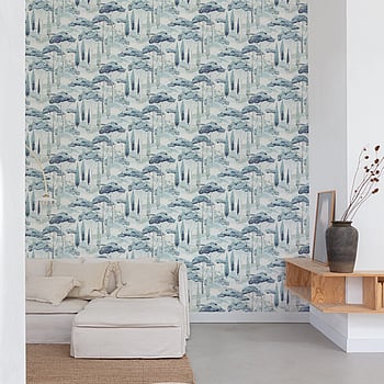 Galerie Wallcoverings Product Code A69203 - Arcadia Wallpaper Collection - Blue Colours -  