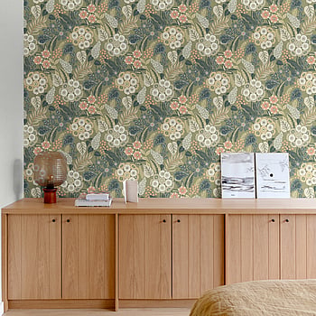 Galerie Wallcoverings Product Code A76603 - Karuna Wallpaper Collection - Green Colours -  