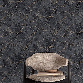 Galerie Wallcoverings Product Code A78003 - Textured Vibes Wallpaper Collection - Black Colours -  