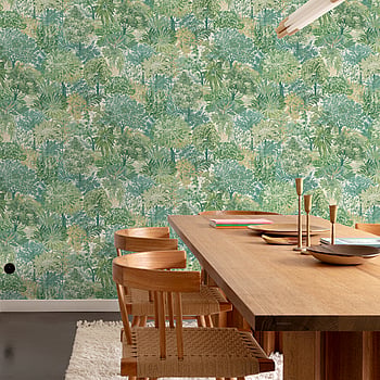 Galerie Wallcoverings Product Code A78602 - Inia Wallpaper Collection - Green Colours -  