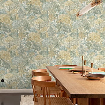 Galerie Wallcoverings Product Code A78603 - Inia Wallpaper Collection - Green Colours -  