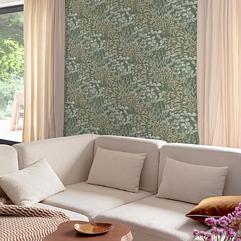 Galerie Wallcoverings Product Code A78901 - Inia Wallpaper Collection - Green Colours -  
