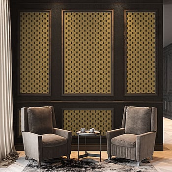 Galerie Wallcoverings Product Code AC60023 - Absolutely Chic Wallpaper Collection - Brown Metallic Black Colours -  