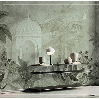 Galerie Wallcoverings Product Code BB30197 - Bombay Design Wallpaper Collection - Green Colours -  