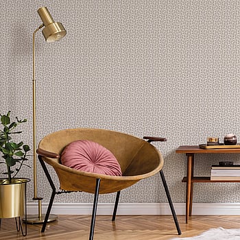 Galerie Wallcoverings Product Code BO23082 - Luxe Wallpaper Collection - White Silver Colours -  