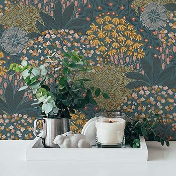 Galerie Wallcoverings Product Code FS72008 - Fusion Wallpaper Collection - Turqouise Yellow Colours -  