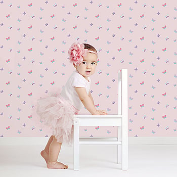 Galerie Wallcoverings Product Code G56008 - Just 4 Kids 2 Wallpaper Collection - Pink Blue Purple Colours -  