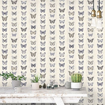 Galerie Wallcoverings Product Code G67993 - Organic Textures Wallpaper Collection - Beige Blue Colours -  