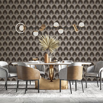 Galerie Wallcoverings Product Code G68087 - Special FX 2 Wallpaper Collection - Black, Taupe Colours -  