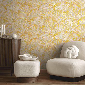 Galerie Wallcoverings Product Code HZ62040 - Horizon Wallpaper Collection - Cream Yellow Metallic Colours -  