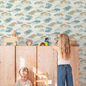 Galerie Wallcoverings Product Code LD2009 - Little Dreamers Wallpaper Collection - Aqua Colours -  