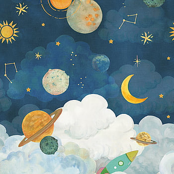 Galerie Wallcoverings Product Code LD6101 - Little Dreamers Wallpaper Collection - Blue Colours -  