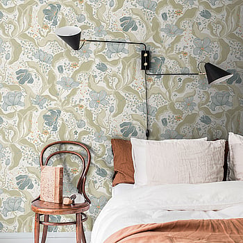 Galerie Wallcoverings Product Code S65115 - Sommarang Wallpaper Collection - Blue Green Colours -  