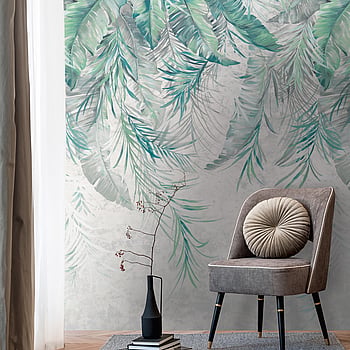 Galerie Wallcoverings Product Code WH45189M - Welcome Home Murals Wallpaper Collection - Blue, Grey, Green Colours -  
